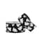 1.5" x 10yd. Black & White Ghost Wired Taffeta Ribbon by Celebrate It® Halloween